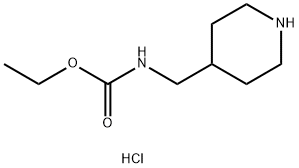 CarbaMic acid, (4-piperidinylMethyl)-, ethyl ester, Monohydrochloride Structure