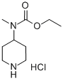 CARBAMIC ACID, METHYL-4-PIPERIDINYL-, ETHYL ESTER, MONOHYDROCHLORIDE Structure