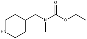 CARBAMIC ACID, METHYL(4-PIPERIDINYLMETHYL)-, ETHYL ESTER Structure