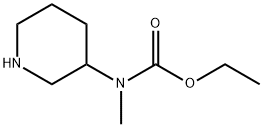 METHYL-3-PIPERIDINYL-CARBAMIC ACID ETHYL ESTER Structure