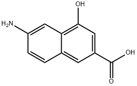 2-Naphthalenecarboxylicacid,6-amino-4-hydroxy-(9CI) Structure