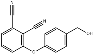 3-(4-(hydroxymethyl)phenoxy)phthalonitrile 구조식 이미지