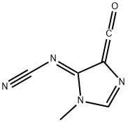 Cyanamide, [5-carbonyl-3,5-dihydro-3-methyl-4H-imidazol-4-ylidene]-, [N(Z)]- 구조식 이미지