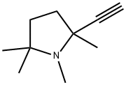 Pyrrolidine, 2-ethynyl-1,2,5,5-tetramethyl- (7CI,8CI) Structure