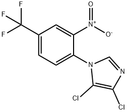 4,5-DICHLORO-1-(2-NITRO-4-(TRIFLUOROMETHYL)PHENYL)IMIDAZOLE 구조식 이미지