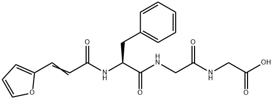 N-[3-(2-Furyl)acryloyl]-L-phenylalanyl-glycyl-glycine Structure