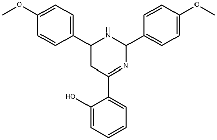 (6Z)-6-[2,6-bis(4-methoxyphenyl)-1,3-diazinan-4-ylidene]cyclohexa-2,4- dien-1-one 구조식 이미지