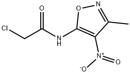 아세트아미드,2-클로로-N-(3-메틸-4-니트로-5-이속사졸릴)- 구조식 이미지