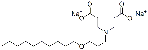 N-(2-카르복시에틸)-N-(3-(데실옥시)프로필)-베타-알라닌, 모노나트륨 염 구조식 이미지