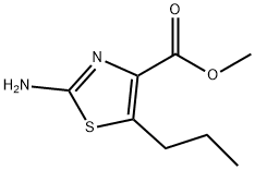4-티아졸카르복실산,2-아미노-5-프로필-,메틸에스테르(9CI) 구조식 이미지