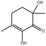 2-Cyclohexen-1-one, 2,6-dihydroxy-3,6-dimethyl- (9CI) 구조식 이미지