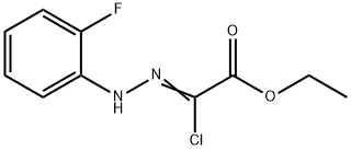 ETHYL 2-CHLORO-2-[2-(2-FLUOROPHENYL)HYDRAZONO]-ACETATE Structure