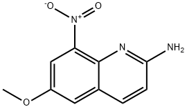 6-Methoxy-8-nitro-2-quinolinamine 구조식 이미지