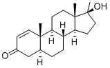 17a-Methyl-1-testosterone 구조식 이미지