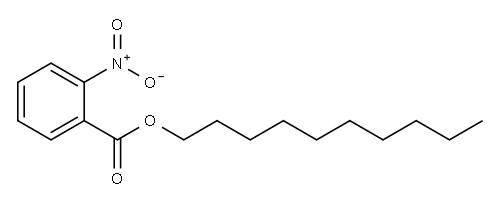 decyl 2-nitrobenzoate 구조식 이미지