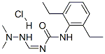 (1Z)-3-(2,6-diethylphenyl)-1-[(2,2-dimethylhydrazinyl)methylidene]urea hydrochloride 구조식 이미지