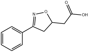 4,5-Dihydro-3-phenyl-5-isoxazoleaceticacid 구조식 이미지