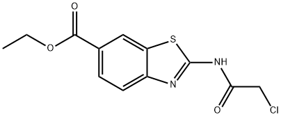 2-[(CHLOROACETYL)AMINO]-6-BENZOTHIAZOLECARBOXYLIC ACID ETHYL ESTER Structure