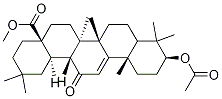 (4aS,6aR,6bS,10S,12aS,14aR,14bR)-Methyl 10-acetoxy-2,2,6a,6b,9,9,12a-heptaMethyl-14-oxo-1,2,3,4,4a,5,6,6a,6b,7,8,8a,9,10,11,12,12a,14,14a,14b-icosahydropicene-4a-carboxylate 구조식 이미지