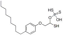 1-mercapto-2-(4-nonylphenoxy)ethyl hydrogen phosphorodithioate Structure