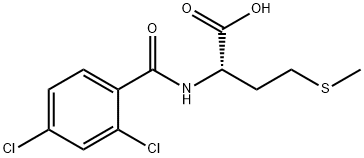 2-[(2,4-디클로로벤조일)아미노]-4-(메틸티오)부탄산 구조식 이미지