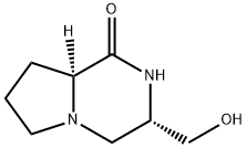 Pyrrolo[1,2-a]pyrazin-1(2H)-one, hexahydro-3-(hydroxymethyl)-, (3S,8aS)- (9CI) 구조식 이미지