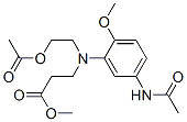 methyl N-[2-acetoxyethyl]-N-[5-(acetylamino)-2-methoxyphenyl]-beta-alaninate Structure