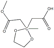 DIMETHYL 1,3-DIOXOLANE-2,2-DIACETATE Structure