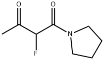 Pyrrolidine, 1-(2-fluoro-1,3-dioxobutyl)- (9CI) 구조식 이미지