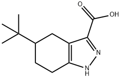 5-tert-butyl-4,5,6,7-tetrahydro-1H-indazole-3-carboxylic acid(SALTDATA: FREE) Structure