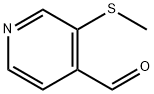 4-Pyridinecarboxaldehyde, 3-(methylthio)- (9CI) 구조식 이미지