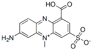 7-Amino-1-carboxy-5-methyl-3-sulfonatophenazin-5-ium 구조식 이미지