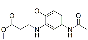 methyl N-[5-(acetylamino)-2-methoxyphenyl]-beta-alaninate  Structure