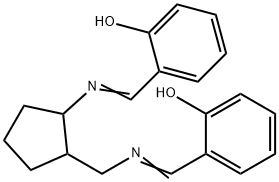 o-[[[[2-[[(2-hydroxyphenyl)methylene]amino]cyclopentyl]methyl]imino]methyl]phenol  Structure