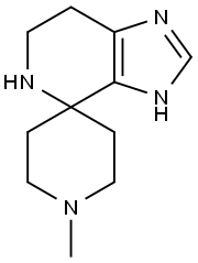 1'-METHYL-3,5,6,7-TETRAHYDROSPIRO[IMIDAZO[4,5-C]PYRIDINE-4,4'-PIPERIDINE] Structure