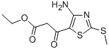 ETHYL 3-(4-AMINO-2-METHYLTHIOTHIAZOL-5-YL)-3-OXOPROPANOATE Structure