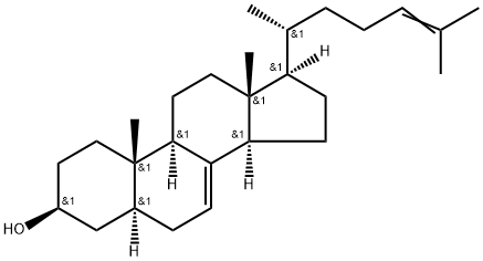 10,13-dimethyl-17-(6-methylhept-5-en-2-yl)-2,3,4,5,6,9,11,12,14,15,16,17-dodecahydro-1H-cyclopenta[a]phenanthren-3-ol 구조식 이미지