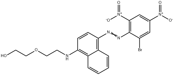 2-[2-[[4-[(2-bromo-4,6-dinitrophenyl)azo]-1-naphthyl]amino]ethoxy]ethanol Structure