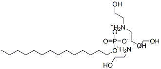 bis[bis(2-hydroxyethyl)ammonium] tetradecyl phosphate Structure