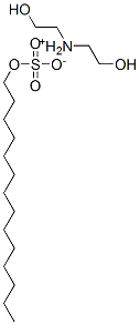 bis(2-hydroxyethyl)ammonium tetradecyl sulphate Structure