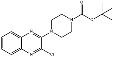 4-(3-Chloro-quinoxalin-2-yl)-piperazine-1-carboxylic acid tert-butyl ester, 98+% C17H21ClN4O2, MW: 348.83 구조식 이미지