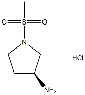 (3S)-1-methanesulfonylpyrrolidin-3-amine hydrochloride Structure