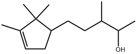 5-(2,2,3-Trimethyl-3-cyclopentenyl)-3-methyl-pentan-2-ol  구조식 이미지