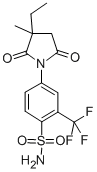 4-(3-Ethyl-3-methyl-2,5-dioxopyrrolidin-1-yl)-2-(trifluoromethyl)benzenesulfonamide Structure