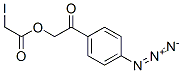 4-azidophenacyl iodoacetate Structure