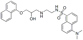 1-((2-(5-dimethylamino)naphthalene-1-sulfonylaminoethyl)amino)-3-(1-naphthaleneoxy)-2-propanol Structure