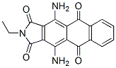 4,11-diamino-2-ethyl-1H-naphth[2,3-f]isoindole-1,3,5,10(2H)-tetrone Structure