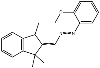 [(1,3-dihydro-1,1,3-trimethyl-2H-inden-2-ylidene)methane]azo(2-methoxybenzene) Structure