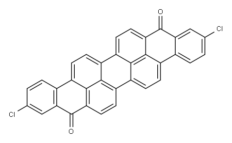 2,11-dichlorobenzo[rst]phenanthro[10,1,2-cde]pentaphene-9,18-dione 구조식 이미지