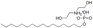 bis(2-hydroxyethyl)ammonium hexadecyl hydrogen phosphate Structure